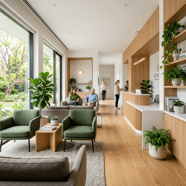 Tejas Clinic waiting area interior